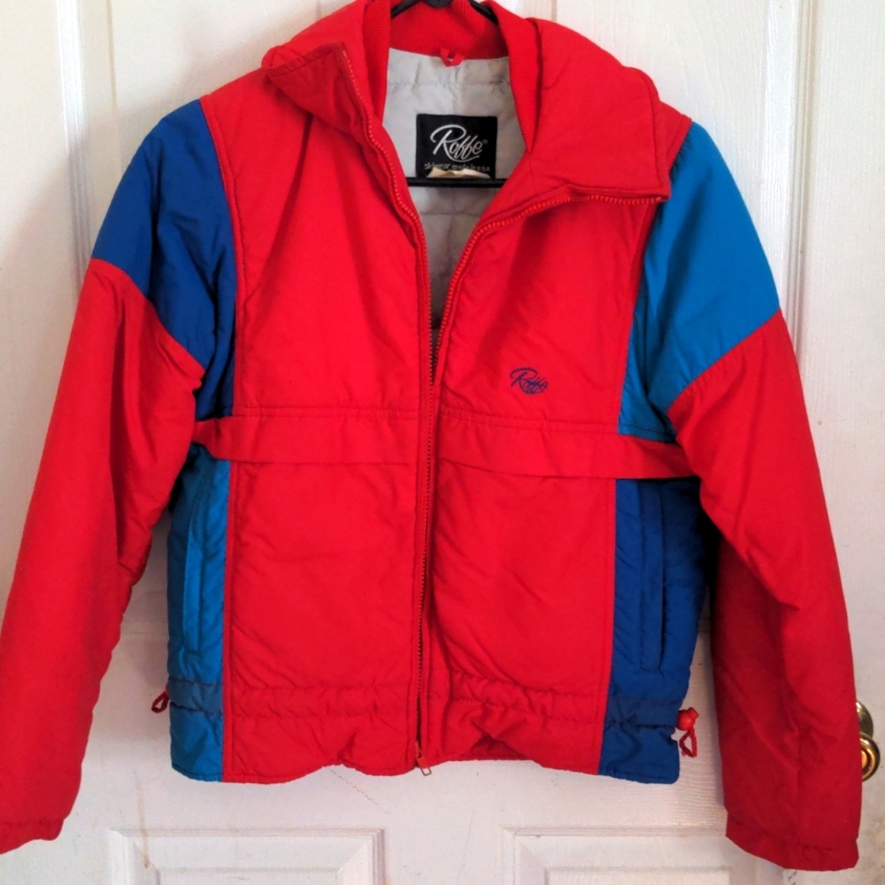 Vintage roffee skiwear made in USA size 8 kids